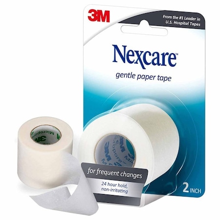 Nexcare Gentle Medical Tape White 2 Inch X 10 Yard Paper NonSterile 05113156655